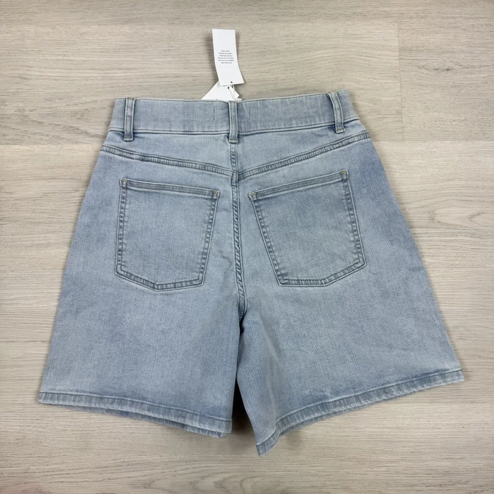 SPANX Pull On High Waist Denim Shorts 7